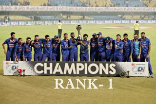 India goes top of ODI rankings