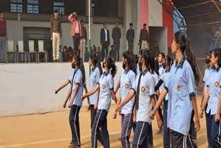 Republic Day parade in Deoghar