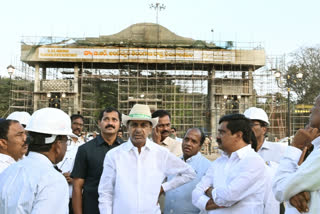 CM KCR inspects New Secretariat Works