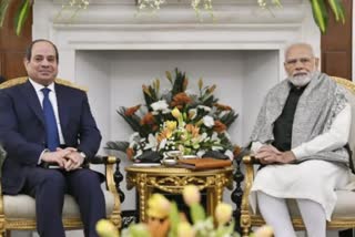 Prime Minister Narendra Modi  Egyptian President Sisi  Modi holds talks with Egyptian President  republic day  chief guest at the Republic Day  റിപ്പബ്ലിക്‌ ദിനത്തിൽ മുഖ്യാതിഥി  ഈജിപ്‌ഷ്യൻ പ്രസിഡന്‍റുമായി കൂടിക്കാഴ്‌ച  ഈജിപ്‌ഷ്യൻ പ്രസിഡന്‍റ്  അബ്‌ദുൽ ഫത്താഹ് അൽ സിസി  പ്രധാനമന്ത്രി നരേന്ദ്ര മോദി  ദേശീയ വാർത്തകൾ  മലയാളം വാർത്തകൾ