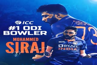 Mohammad Siraj No 1 in ICC ODI Bowler Ranking