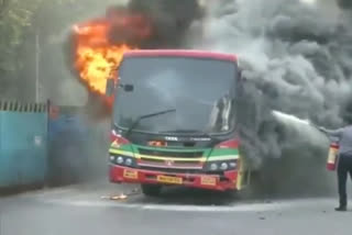 BEST Bus Fire