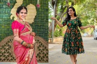 anchor lasya seemantham photos emotional photos