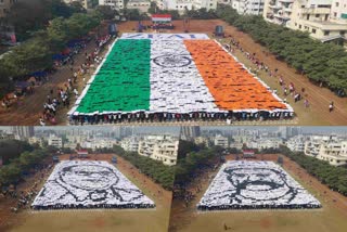 Created Replicas Of Great Men On Republic Day