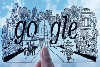 74th Republic Day  Google Doodle  Doodle on Republic Day  hand cut paper art for Google Doodle  Doodle on 74th Republic Day  രാഷ്‌ട്രപതി ഭവൻ  പാർത്ത് കോതേകർ  കടലാസിലെ ഇന്ത്യ  റിപ്പബ്ലിക് ദിനം  ഗൂഗിൾ ഡൂഡിൽ  ഡൂഡിൽ  റിപ്പബ്ലിക് ദിന ഡൂഡിൽ