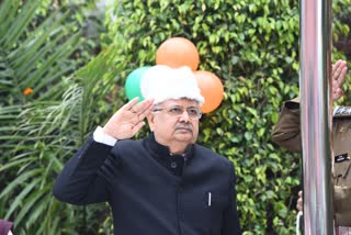 Raman Singh hoisted tricolor