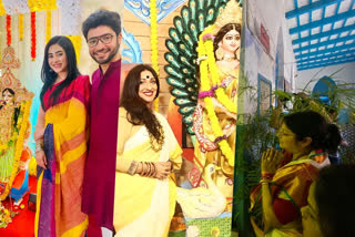 Tollywood Celebs Celebrating Sarawsati Puja