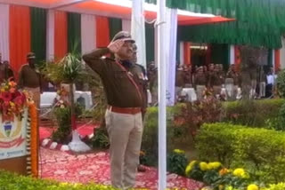 Flag hoisting at Jharkhand Police Headquarters