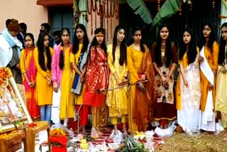 पटना में सरस्वती पूजा उत्सव