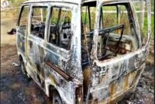 Karnataka: Man sets himself ablaze in omni car, dies; property dispute suspected