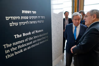 The big installation — “The Book of Names of Holocaust Victims” — was brought to U.N. headquarters in New York by Yad Vashem, the World Holocaust Remembrance Center in Jerusalem. It stands 6.56 feet (2 meters) high, 3.3 feet (one meter) wide, and is 26.45 feet (8 meters) long, with the names of 4.8 million victims so far identified by Yad Vashem arranged alphabetically on pages. There are blank pages at the end symbolizing the more than 1 million murdered Jews who are still unidentified.