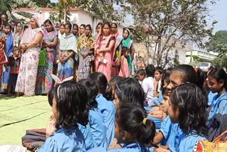 villagers locked the school gate