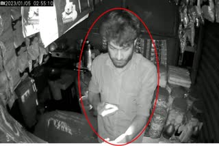 The thief caught on CCTV
