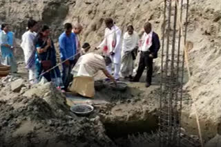 Foundation stone laying of Rash temple