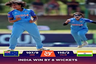 INDIA BEAT NEW ZEALAND BY 8 WICKETS IN SEMI FINALS OF WOMENS UNDER 19 T20 WORLD CUP