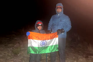 Karnal latest news Karnal mountaineer Sienna Chopra Indian flag hoisted on Mount Kilimanjaro
