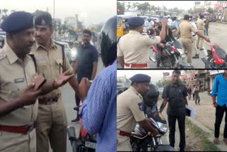 Traffic Police Special Drive in Rachakonda