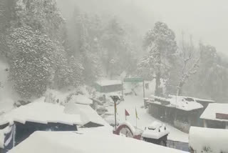 Uttarakhand snowfall