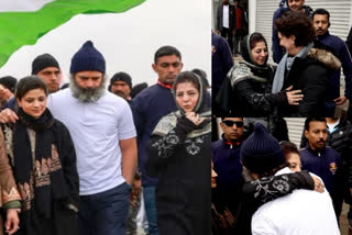 Mehbooba, her daughter Iltija join Rahul-led Bharat Jodo in Kashmir's Awantipora