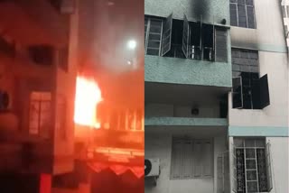 Fire in Dhanbad Hospital