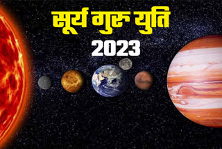 surya guru yuti 2023 sun transit