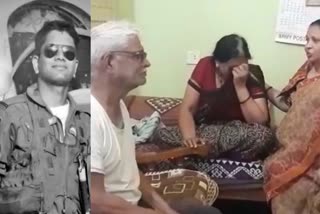 mourns in family  of iaf-wing-commander-hanuman-rao-sarathis-at belagavi