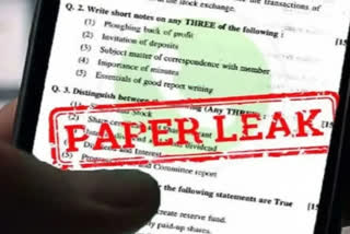 The Gujarat government's junior clerk exam was cancelled after the question paper leaked  before it was scheduled on Sunday and based on a tip-off, police detained a suspect and recovered a copy of the question paper of the exam early Sunday morning, after which the Gujarat Panchayat Service Selection Board decided to "postpone" the exam in the wider interest of the candidates.