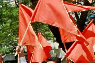 Hindu Sena puts up anti-BBC placards outside organisation's Delhi office