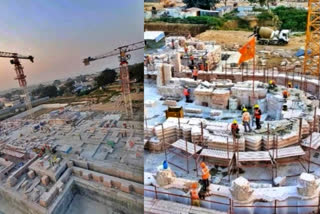 Ram temple in Ayodhya under construction