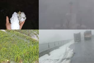 Heavy rain and Hailstorm in Rajasthan