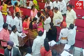 DMK councilor who fainted in the corporation meeting