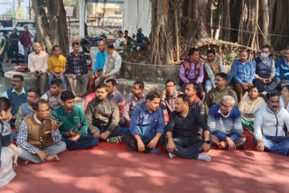 Protest against DC Varnali Deka in Kokrajhar