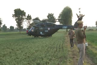 Emergency landing of army helicopter in Jalore