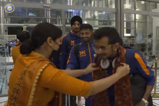Indian team in Ahmedabad