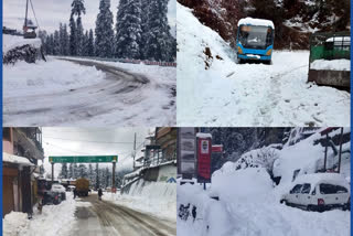 Heavy snowfall in Himachal Pradesh