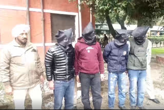 Sangrur police arrested 4 gangsters with weapons, they used to kill for money