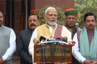 Prime Minister Narendra Modi addressing the media ahead of the budget session.