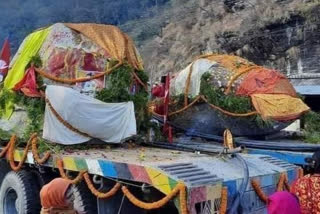 Two huge Shaligram rocks are being brought to Ayodhya from Nepal