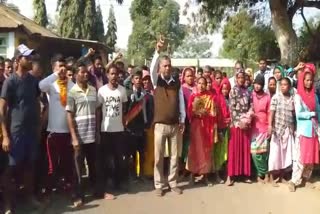 Protests at Kacharigaon Tea Estate in Rangapara