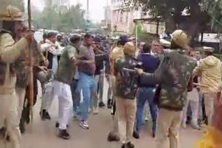 sarpanchs protest in bhiwani