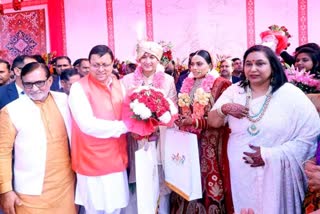 CM Dhami Attend Brajesh Pathak Daughter Marriage