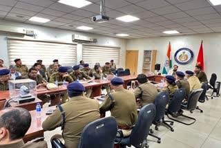 Police commissioner held a meeting regarding Surajkund Mela 2023