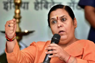 BJP  Uma leader Bharti said to convert liquor shops into cow shelters