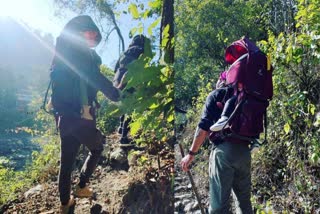 Anushka Virat trekking with Vamika