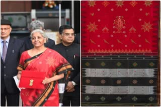 Saree of Union Finance Minister Nirmala Sitharaman