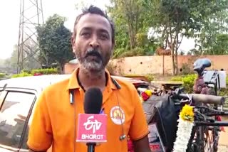 Narmada Circumambulation on Bicycle Shashi Thavali of Amravati Traveled 3300 km