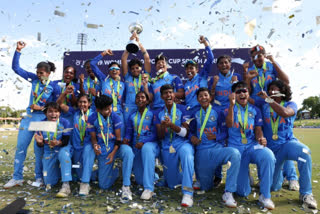 bcci honors Indian team  bcci honors Indian under19 womens team  under19 womens t20 world Cup  bcci  India under19 womens team  INDvNZ  ഇന്ത്യയുടെ കൗമാരപ്പടയ്‌ക്ക് ആദരവൊരുക്കി ബിസിസിഐ  ബിസിസിഐ  പ്രഥമ അണ്ടര്‍ 19 വനിത ടി20 ലോകകപ്പ്  അണ്ടര്‍ 19 വനിത ടി20 ലോകകപ്പ് നേടിയ ടീമിന് ആദരം  ഷഫാലി വര്‍മ