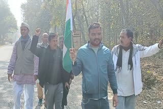 Villagers Padyatra