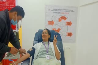 Blood donation by JMCH junior doctors on birthday of CM Himanta Biswa Sarma