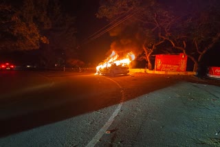 Mussoorie Car Caught Fire